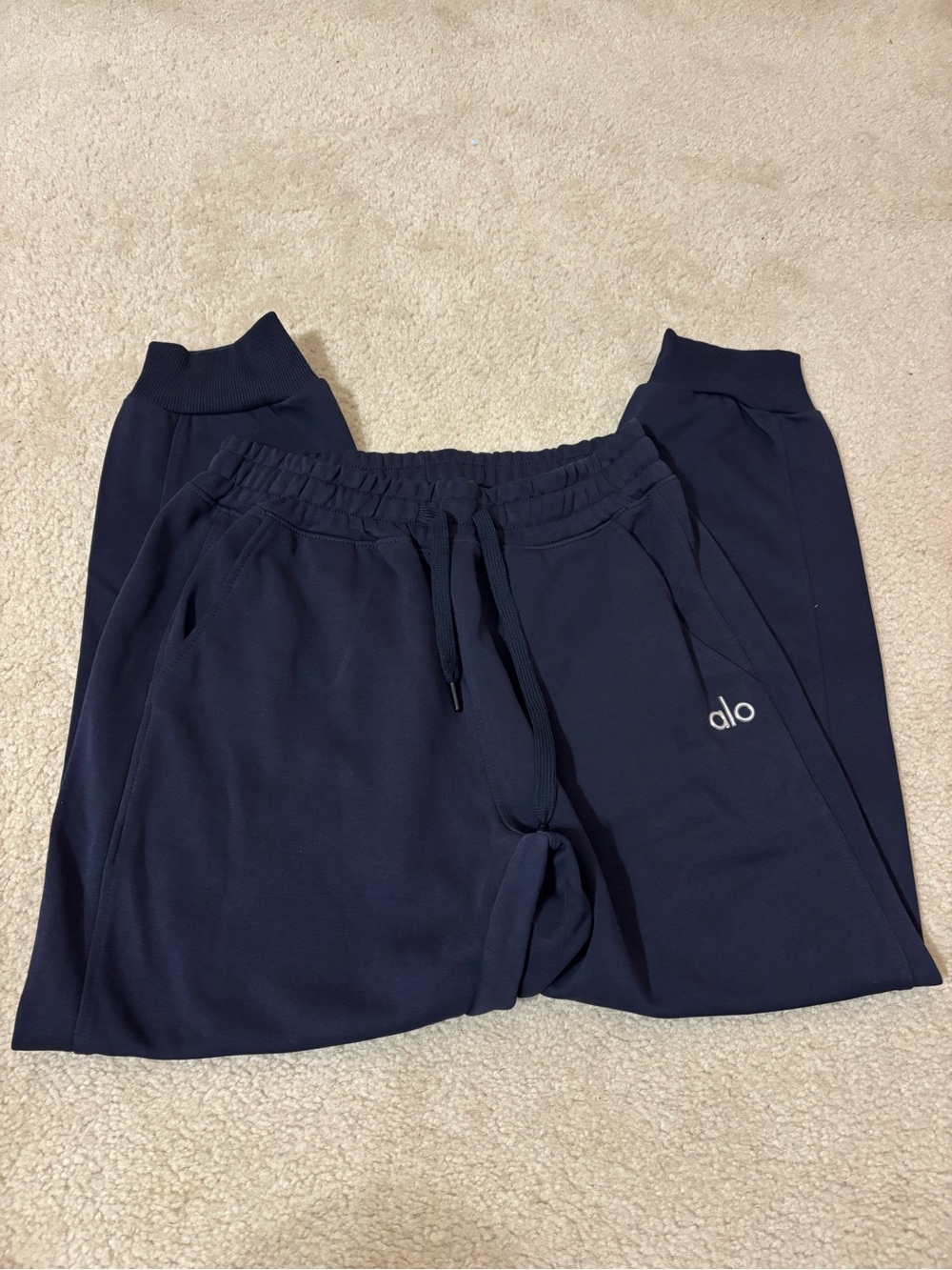 ALO Yoga Navy Accolade Joggers